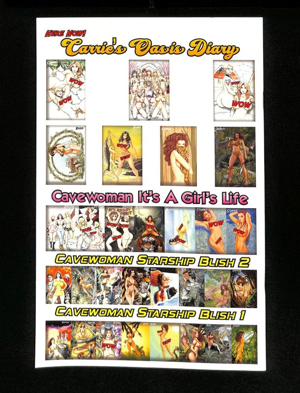 Cavewoman Carrie's Oasis Diary #1 Conny Valentina  Variant