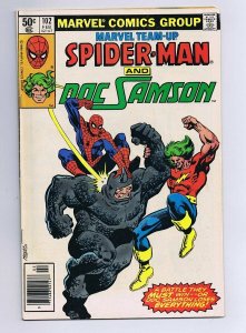 Marvel Team Up #102 ORIGINAL Vintage 1981 Spider-Man Doc Samson Rhino