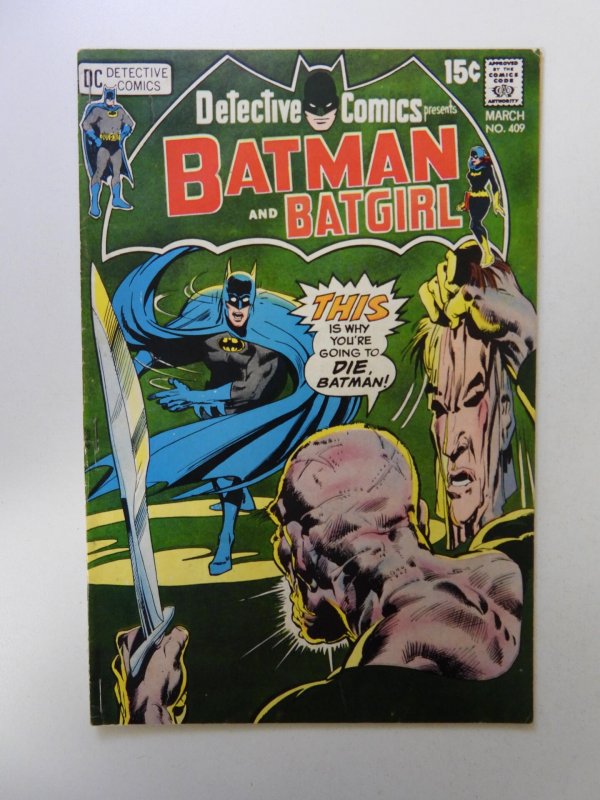 Detective Comics #409 (1971) VG+ condition staples added