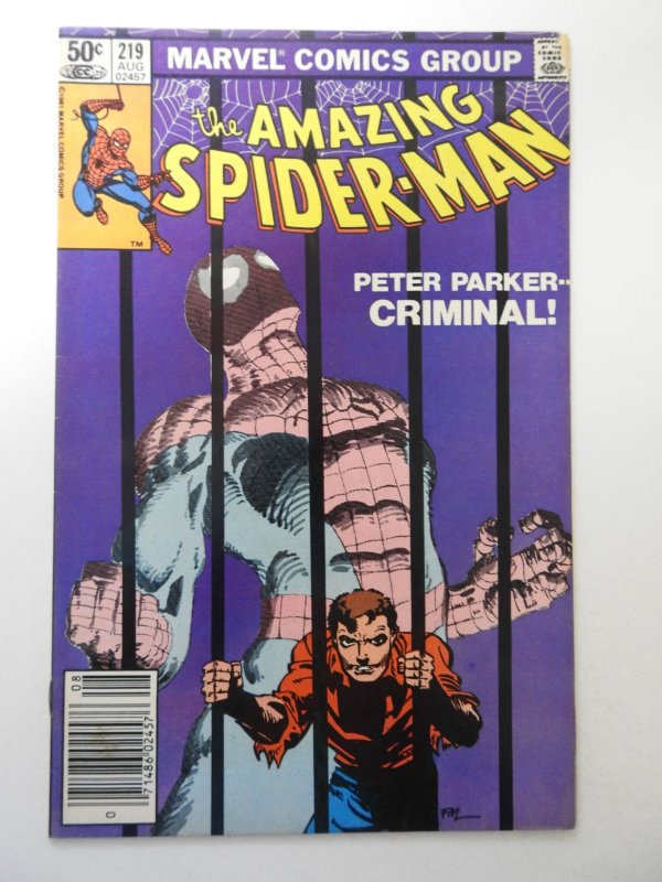 The Amazing Spider-Man #219 (1981) VG+ Condition