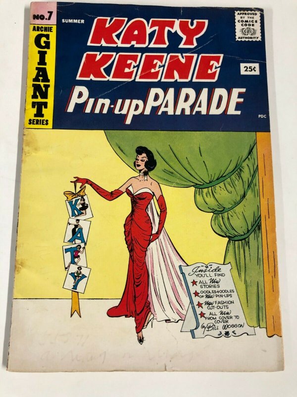 KATY KEENE PARADE 7 VG  Bill Woggon  SUMMER 1959 Archie giant series