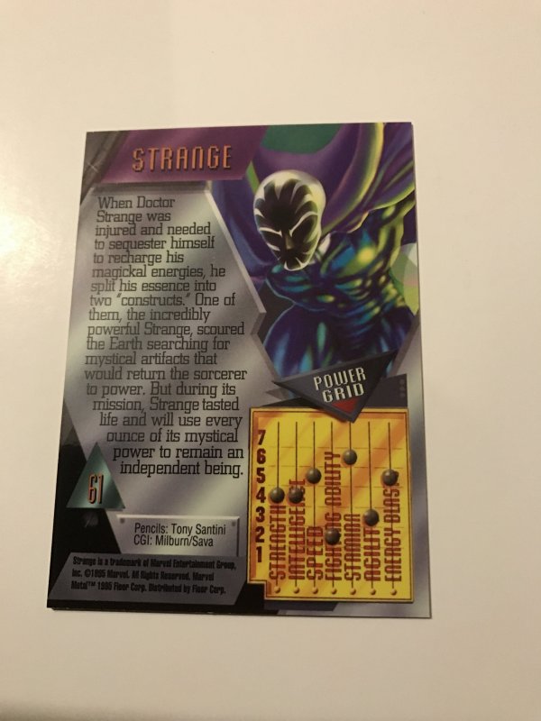 STRANGE #61 card : Marvel Metal 1995 Fleer Chromium; NM/M Dr. New Warriors, base