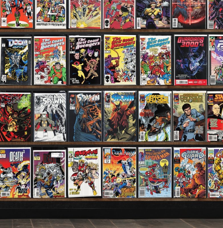 Huge Lot 140+ Comics with West Coast Avengers, Spawn, Superboy & More!