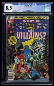 What If? #17 CGC VF+ 8.5 White Pages Ghost Rider Spider-Woman Captain Marvel!
