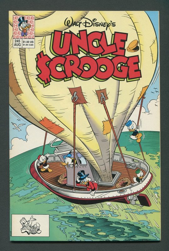 Walt Disney's Uncle Scrooge #245 / 9.2 NM- (1st Disney Comics)  1990