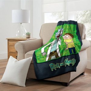 Rick & Morty Rick Investigates Blanket 46W x 60L