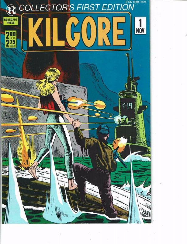 Lot Of 2 Comic Books Renegade Kilgore #1 and Eclipse Killer #1  ON7