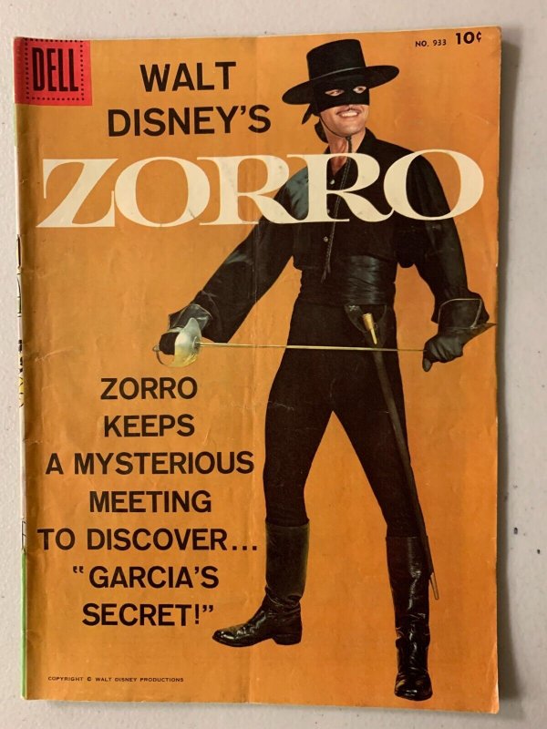 Dell Four Color #933A Zorro 4.0 (1958)