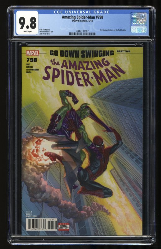 Amazing Spider-Man #798 CGC NM/M 9.8 White Pages 1st Red Goblin!