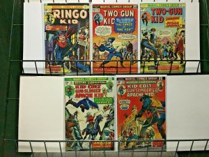 Marvel Westerns Lot of 11 - Kid Colt, Ringo, Rawhide Kid, Outlaw Kid 1970's G-VG