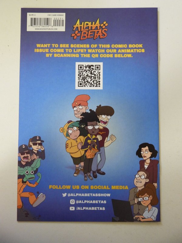 Alpha Betas #2  Variant Cover Signed by Michael Calero W/ COA VF+ Condition