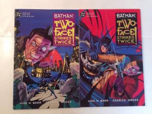 Batman Two Face Strike Twice 1-2 Complete Near Mint Lot Set Run Flipbook