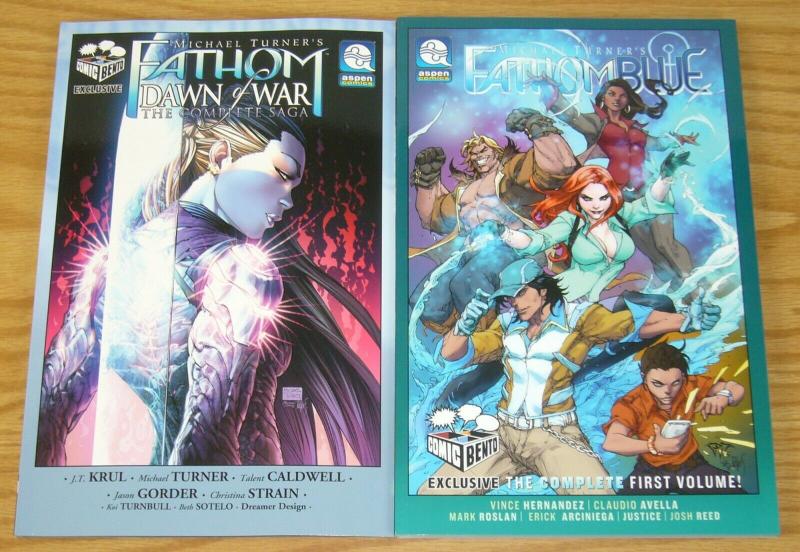 Michael Turner's Fathom TPBs Lot of (2)  - exclusive variants - blue dawn of war 