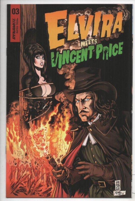 ELVIRA MEETS VINCENT PRICE #3 A, Mistress of the Dark, NM, Acosta, Dynamite 2021