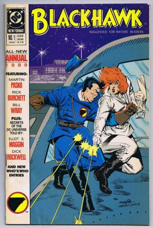 Blackhawk #1 ORIGINAL Vintage 1989 DC Comics