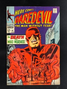 Daredevil #41 (1968) Death of Mike Murdock, Daredevil's Twin Brother