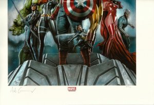 ARTIST PROOF AP Avengers Sideshow Exclusive Adi Granov Art Print Hulk Iron Man +