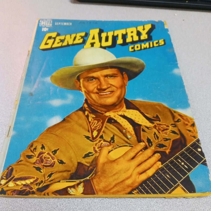 Gene Autry Comics #19 September 1948 Golden age western movie hero photo cover