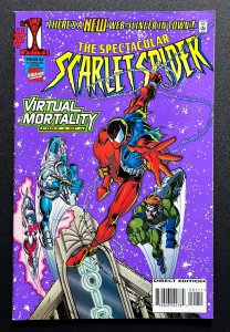 The Spectacular Scarlet Spider #1 (1995) -1st App Override, 1st App Aura -VF/NM!