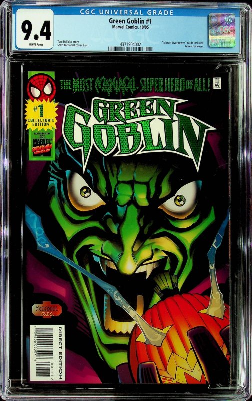 Green Goblin #1 Direct Edition (1995) - CGC 9.4 - Cert#4371904002