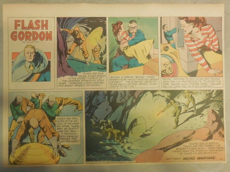 (51) Flash Gordon Sunday Pages by Austin Briggs from 1948 Near Complete Year! -1