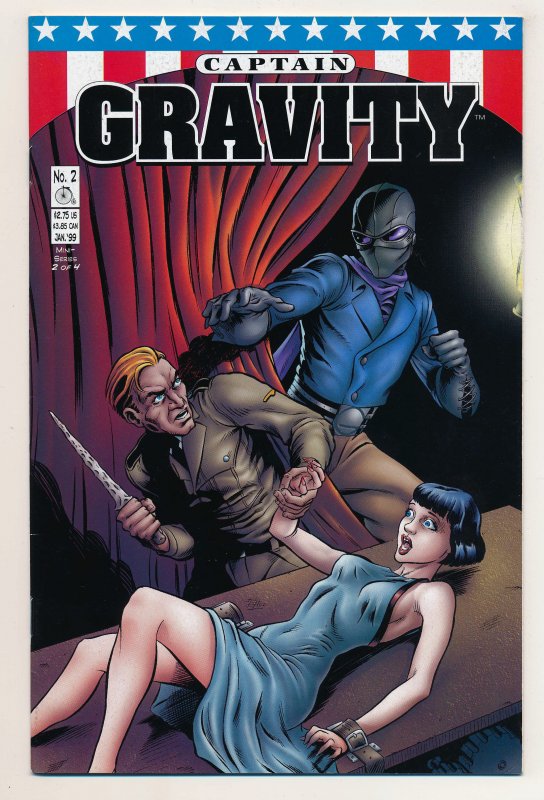 Captain Gravity (1998 Penny Farthing Press) #1-4 FN+ to NM Complete series