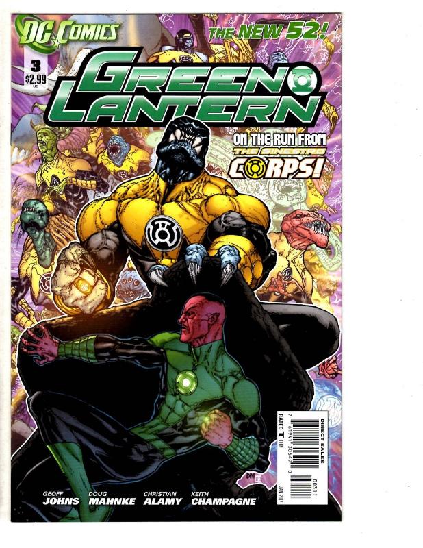 4 Green Lantern DC Comic Books # 2 3 4 5 New 52 Sinestro Hal Jordan Johns LH1