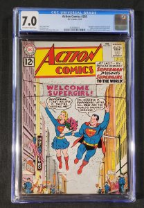 Action Comics #285 - Supergirl Revealed to World / KEY (CGC 7.0) 1962