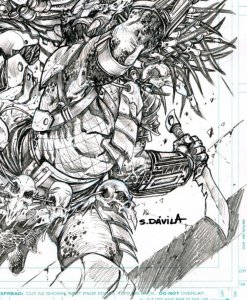 Sergio Davila Predator The Last Hunt #1 Main Cover Original Art Signed Published