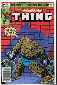 Marvel Two-in-One #91 (1982) The Thing