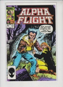 ALPHA FLIGHT  V1 #13 1984 MARVEL / HIGH QUALITY