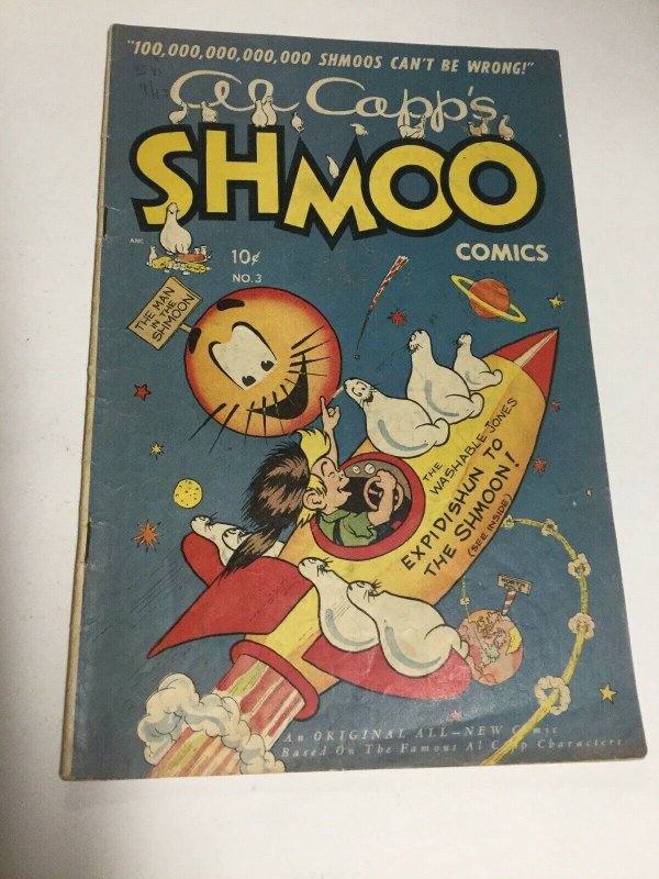 Shmoo Comics 3 Vg Very Good 4.0 Toby Press Golden Age