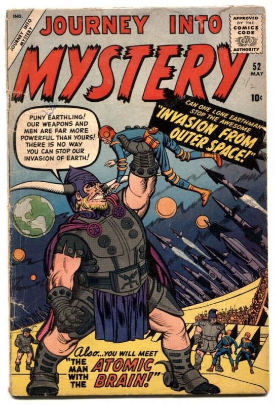 Journey into Mystery #52 1959- Jack Kirby - Steve Ditko- Atomic Brain