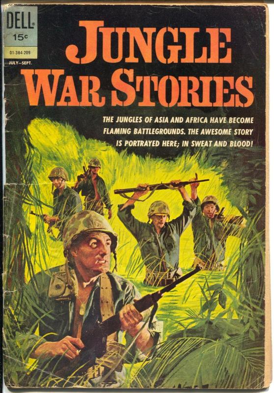 Jungle War Stories #01-384-209 1962-Dell-1st issue-Vietnam War-Viet Cong-G-