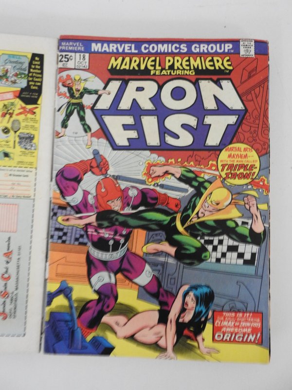 Iron Fist #1-15, Marvel Premiere #15-25 (1975) Iron Fist! Bound Volumes No Cover