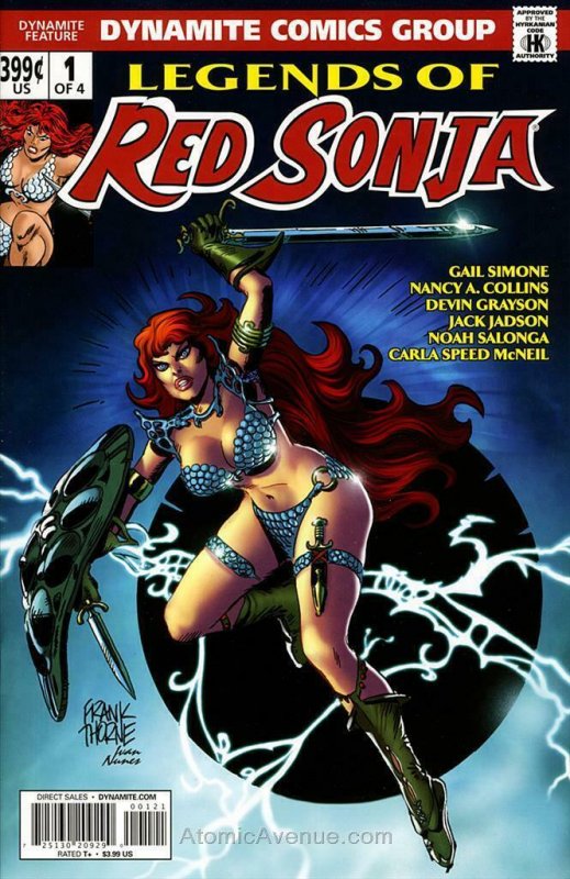 Legends of Red Sonja (Vol. 1) #1A VF; Dynamite | save on shipping - details insi