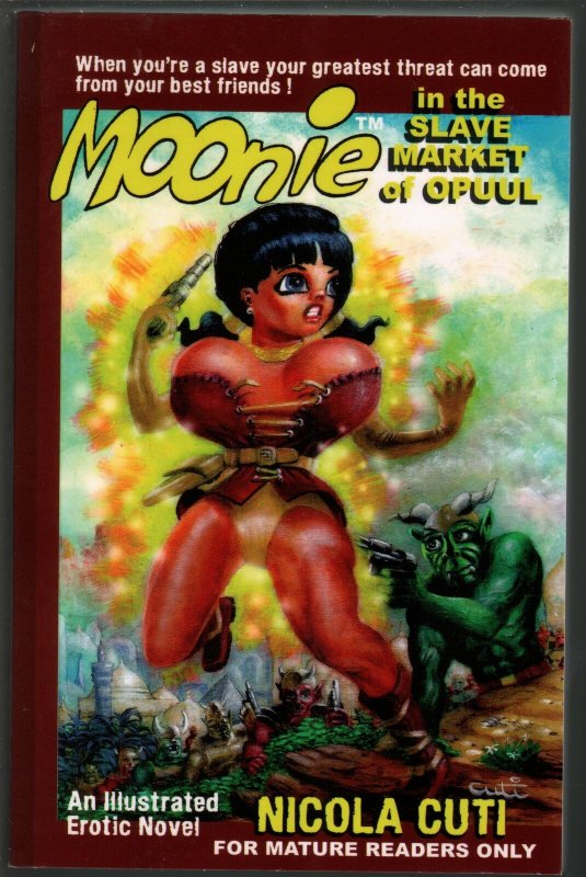 Moonie in the Slave Market of Opuul-Cuti Cover Art-2010-signed art work-FN