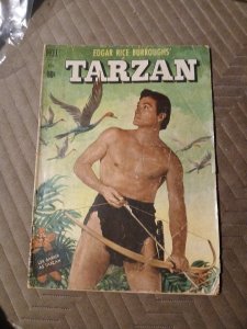 TARZAN 26~DELL COMIC~NOV 1951~LEX BARKER PHOTO COVER~EDGAR RICE BURROUGHS Jungle