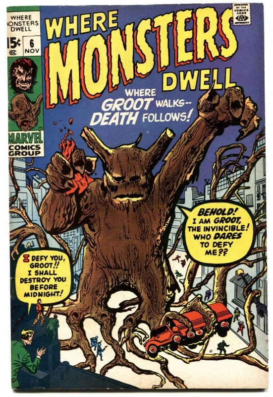 WHERE MONSTERS DWELL #6-FIRST GROOT-GOTG-HOT BOOK-vf-