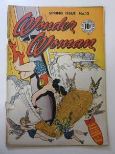 Wonder Woman #12 (1945) PR Condition back cover missing
