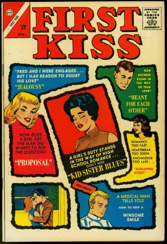 FIRST KISS #31 1963-CHARLTON COMICS-COVER PRICE VARIANT FN 