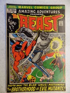 AMAZING ADVENTURES # 13 MARVEL GRAY FURRY BEAST X-MEN