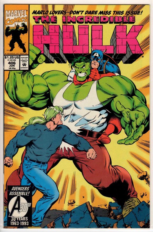 The Incredible Hulk #406 Direct Edition (1993) 8.0 VF