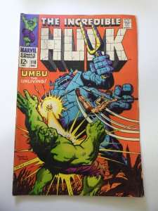 The Incredible Hulk #110 (1968) VG/FN Condition