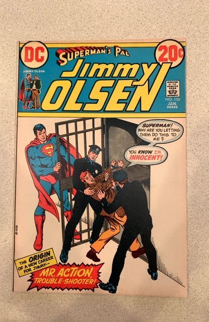 Superman's Pal, Jimmy Olsen #155 (1973) Nick Cardy Cover Art