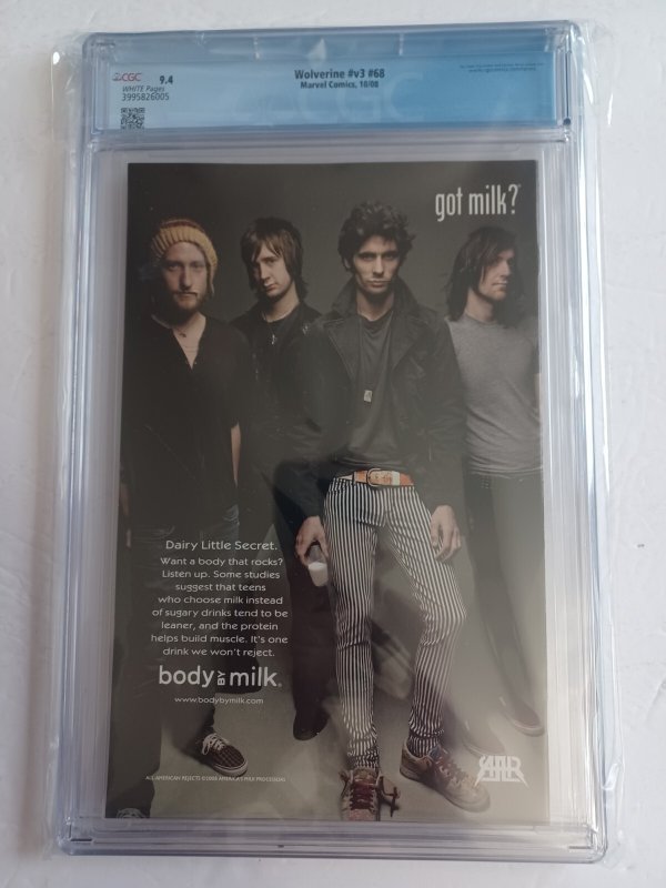 Wolverine Vol.3 #68 Old Man Logan - 2008 - CGC 9.4