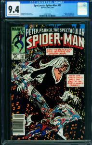SPECTACULAR SPIDER-MAN #90-CGC GRADED 9.4 Black Costume 2009759003