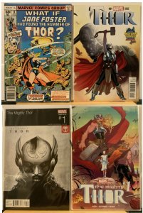 Jane Foster Thor 4 Books Lot: What If, Thor #1 1st Jane Foster Thor Read Please 