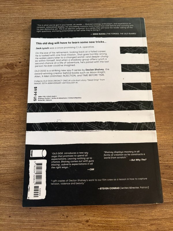 Old Dog Declan Shalvey Redact One Image Comic Book TPB Graphic Novel 2 J372