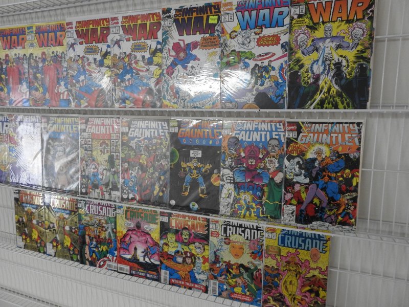 Infinity War, Infinity Gauntlet, & Infinity Crusade Complete Sets!!! Avg VF+ !